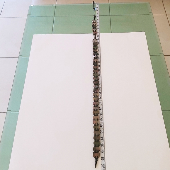 Sea Shell Womens Boho Abalone Belt  Sz: 32" 34"  - Picture 3 of 7